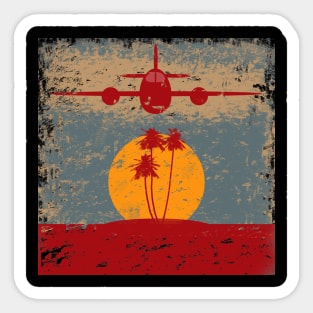 Vintage Plane Sticker